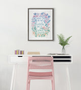 Sylvie Little Fierce Lavender and Mint Framed Canvas by kateandlaurel - product image 7 for Resin Society