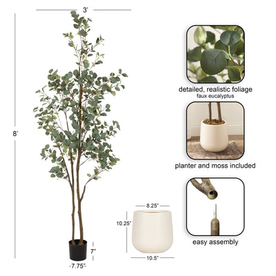 Eudora Faux Eucalyptus Tree - Kate and Laurel