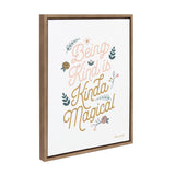 Sylvie Being Kind is Kinda Magical v2 Framed Canvas by Yellow Heart Art by kateandlaurel - product image 2 for Resin Society