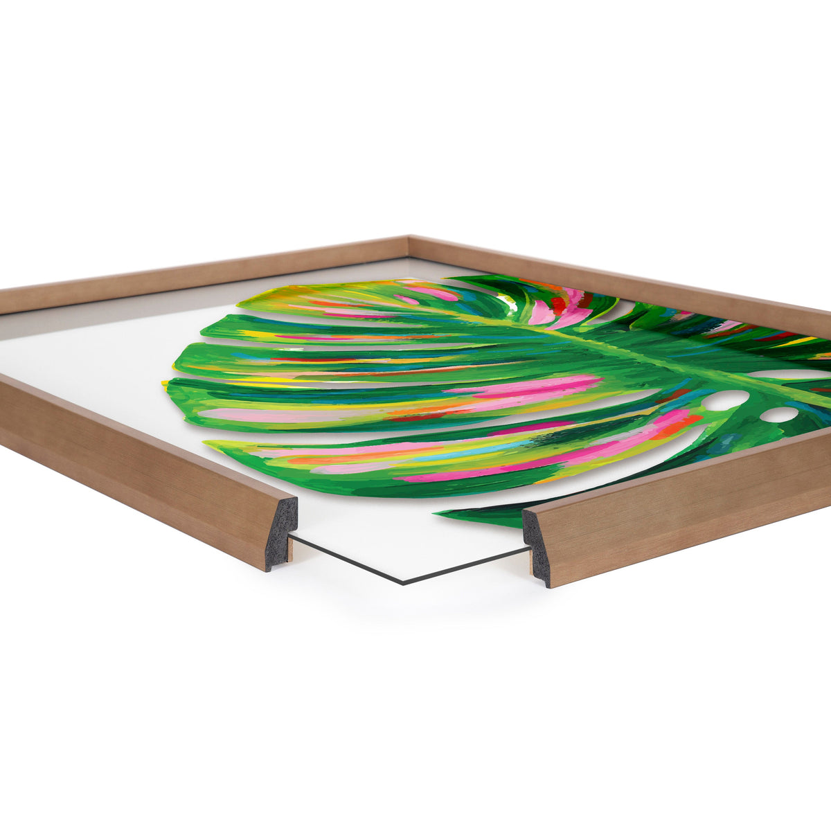 Blake Monstera Framed Printed Art by kateandlaurel - product image 3 for Resin Society