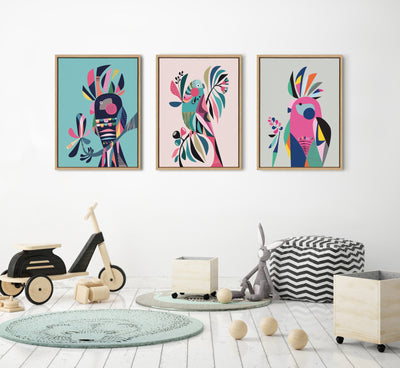 Sylvie Parakeet Framed Canvas by kateandlaurel - product image 9 for Resin Society