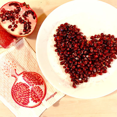 Pomegranate Swedish Dishcloth by sweetgum home, LLC - product image 2 for Resin Society