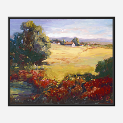 Poppy Fields Artist Enhanced Canvas Print by John Beard Collection - product image 5 for Resin Society