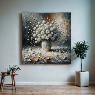 Canvas Print: "Porcelain Bloom" by Tailored Canvases - main product image for Resin Society