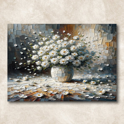 Canvas Print: "Porcelain Bloom" by Tailored Canvases - product image 5 for Resin Society