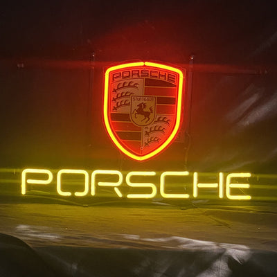 Porsche Car Neon Sign Light by Neon Signs Land - main product image for Resin Society
