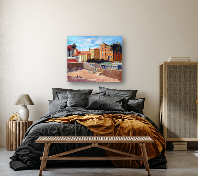 Portuguese Beach Artist Enhanced Canvas Print