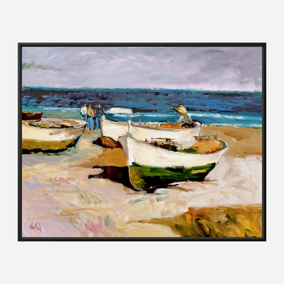 Portuguese Boats on Shore by John Beard Collection - product image 5 for Resin Society