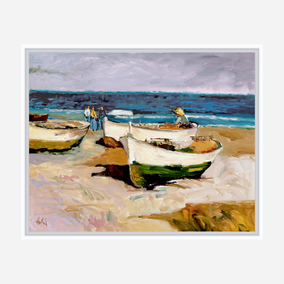 Portuguese Boats on Shore by John Beard Collection - product image 6 for Resin Society