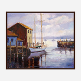 Portuguese Sailboat in Harbor by John Beard Collection - product image 4 for Resin Society