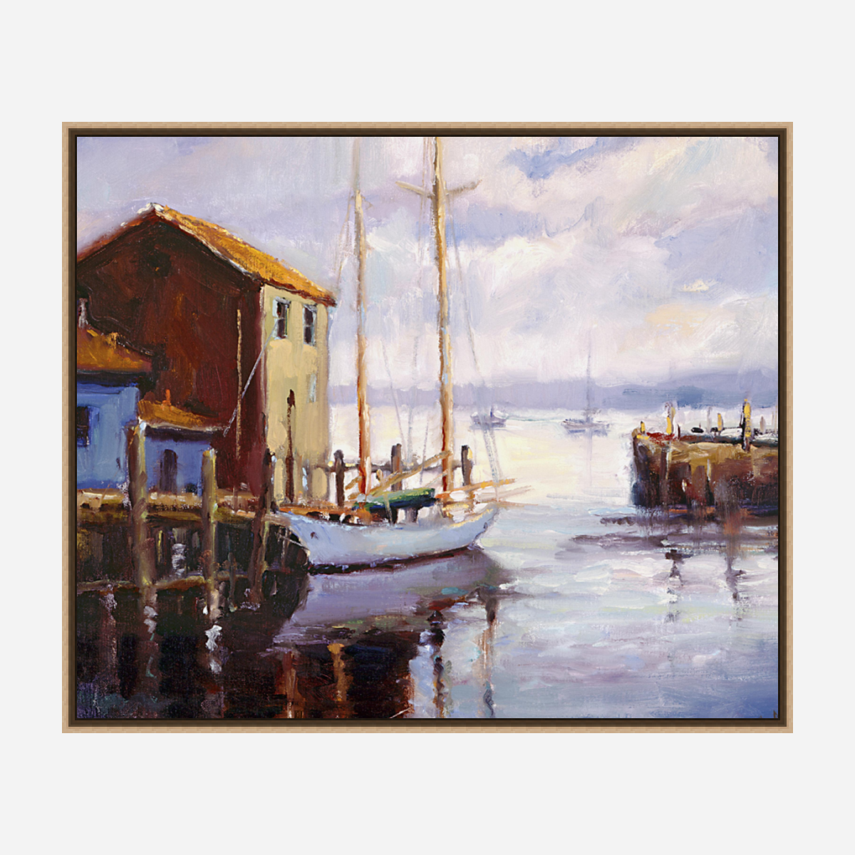 Portuguese Sailboat in Harbor by John Beard Collection - product image 5 for Resin Society
