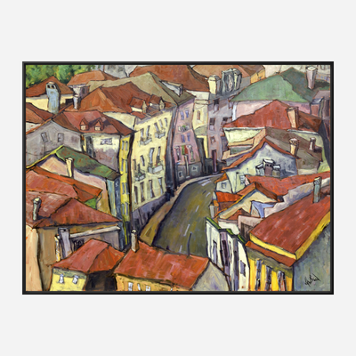 Portuguese Traffic Jam Artist Enhanced Canvas Print by John Beard Collection - product image 2 for Resin Society