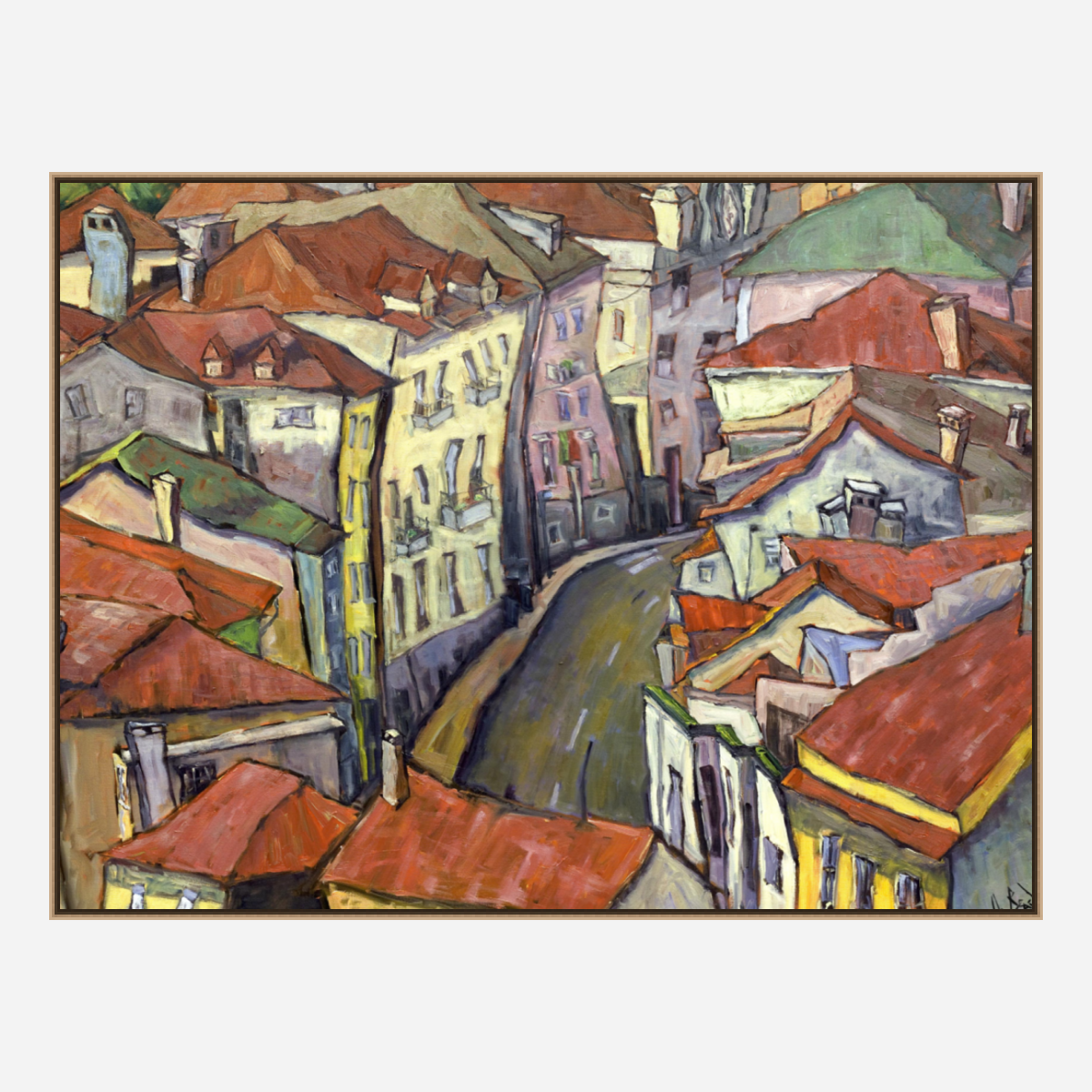 Portuguese Traffic Jam Artist Enhanced Canvas Print by John Beard Collection - product image 5 for Resin Society