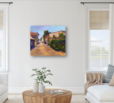 Portuguese Village Artist Enhanced Canvas Print by John Beard Collection - product image 3 for Resin Society