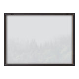 Blake Lush Green Forest on a Foggy Day Framed Printed Glass