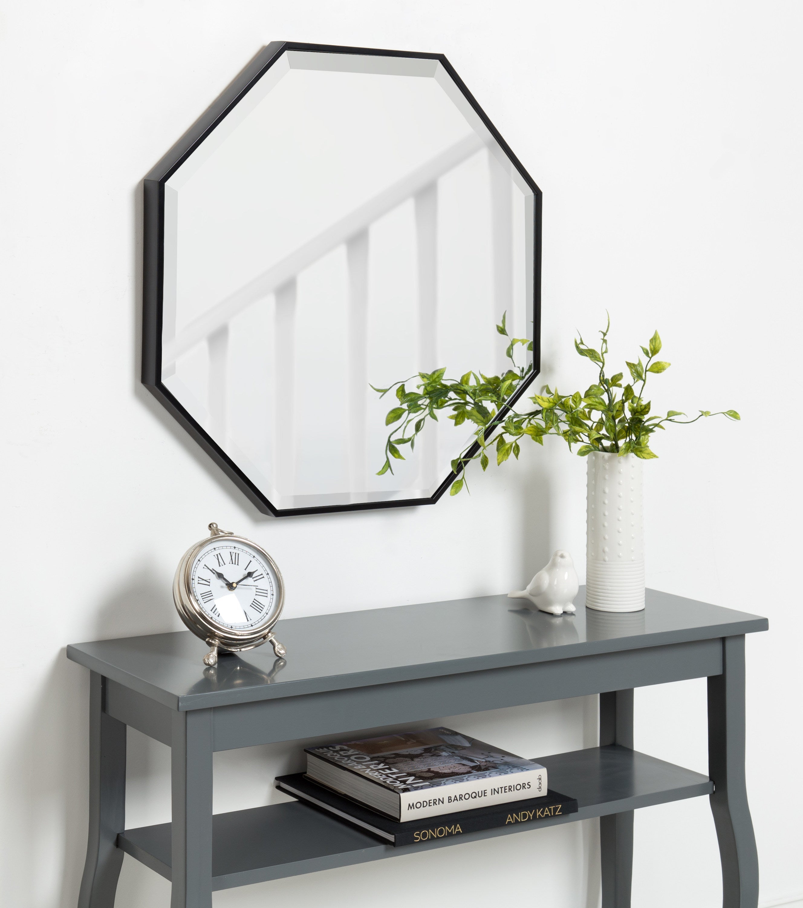 Rhodes Framed Octagon Wall Mirror by kateandlaurel - product image 18 for Resin Society
