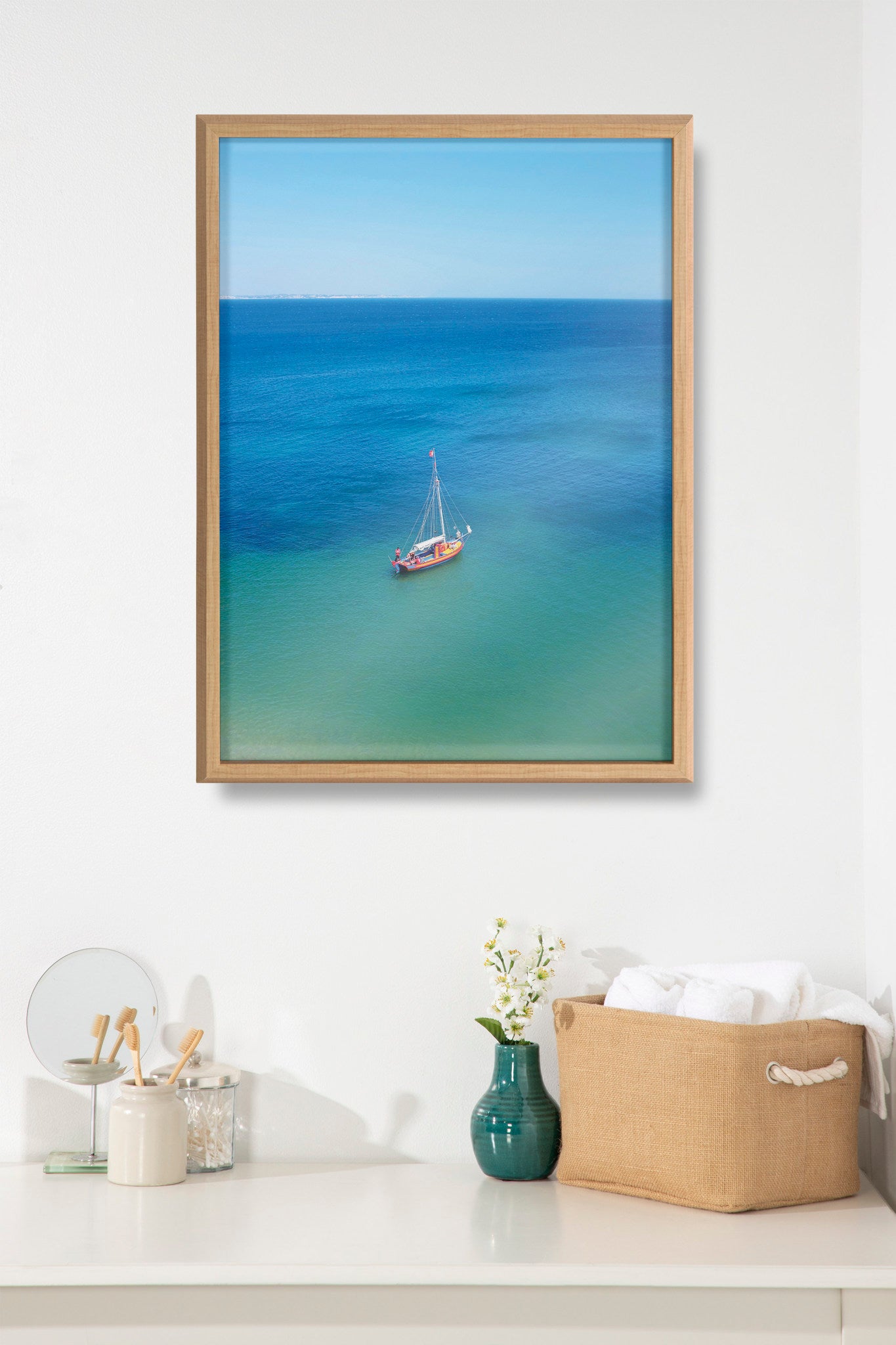 Blake A Lagos Sail Framed Printed Art by Rachel Bolgov