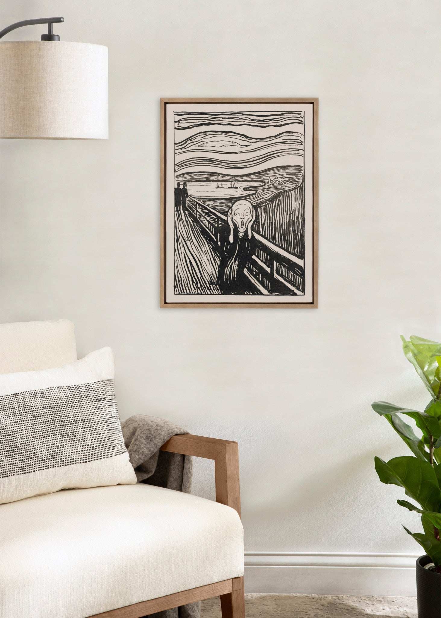 Sylvie Edvard Munch The Scream 1895 The Art Institute of Chicago Framed Canvas