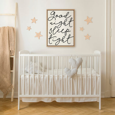 Sylvie Good Night Sleep Tight Framed Canvas by kateandlaurel - product image 7 for Resin Society