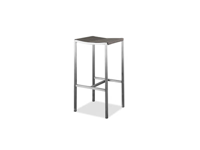 Stone Outdoor Backless Barstool Set of 4 by DEKOR - Resin Society