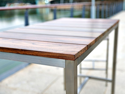 Stone Outdoor Bar Table detail image - Resin Society