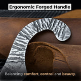 Professional Kiridashi marking knife with carbon steel blade and leather sheath