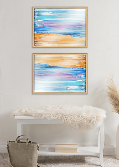 Blake Sand and Surf Framed Printed Art by Xizhou Xie