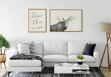 Sylvie Moose 2 crop BW Framed Canvas by kateandlaurel - product image 11 for Resin Society