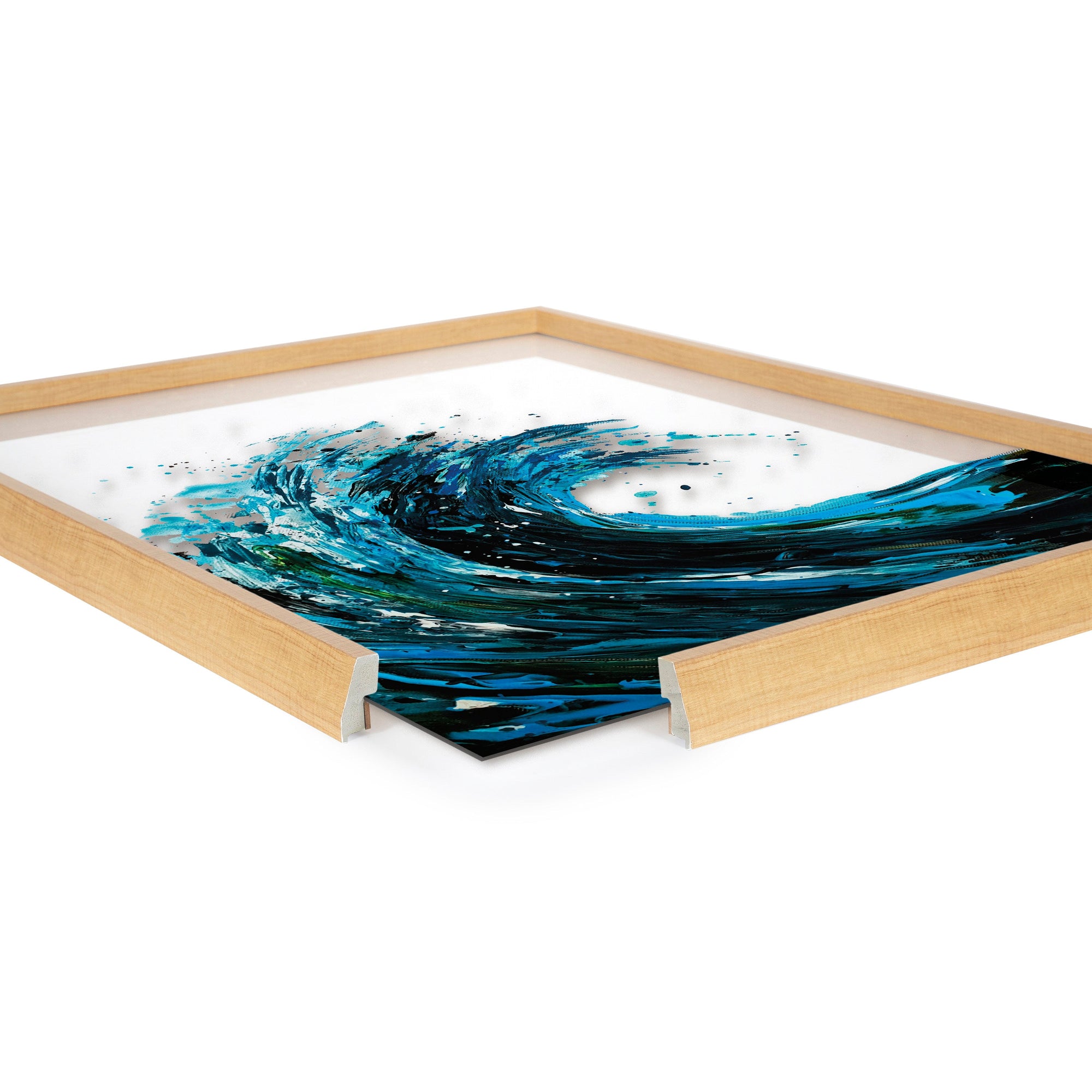 Blake Waves Framed Printed Art by kateandlaurel - product image 6 for Resin Society