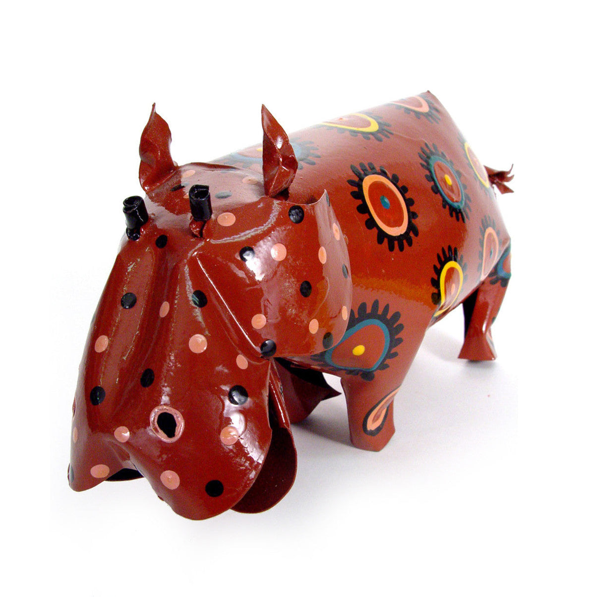 Large Tin Hippo by Mbare Ltd - product image 3 for Resin Society
