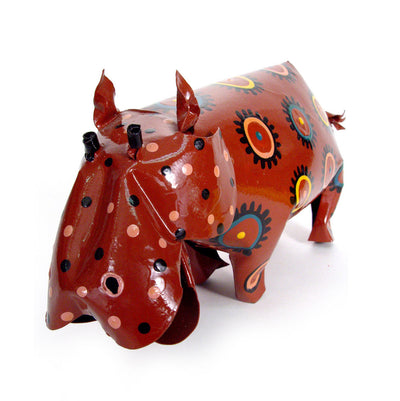 Large Tin Hippo by Mbare Ltd - product image 3 for Resin Society