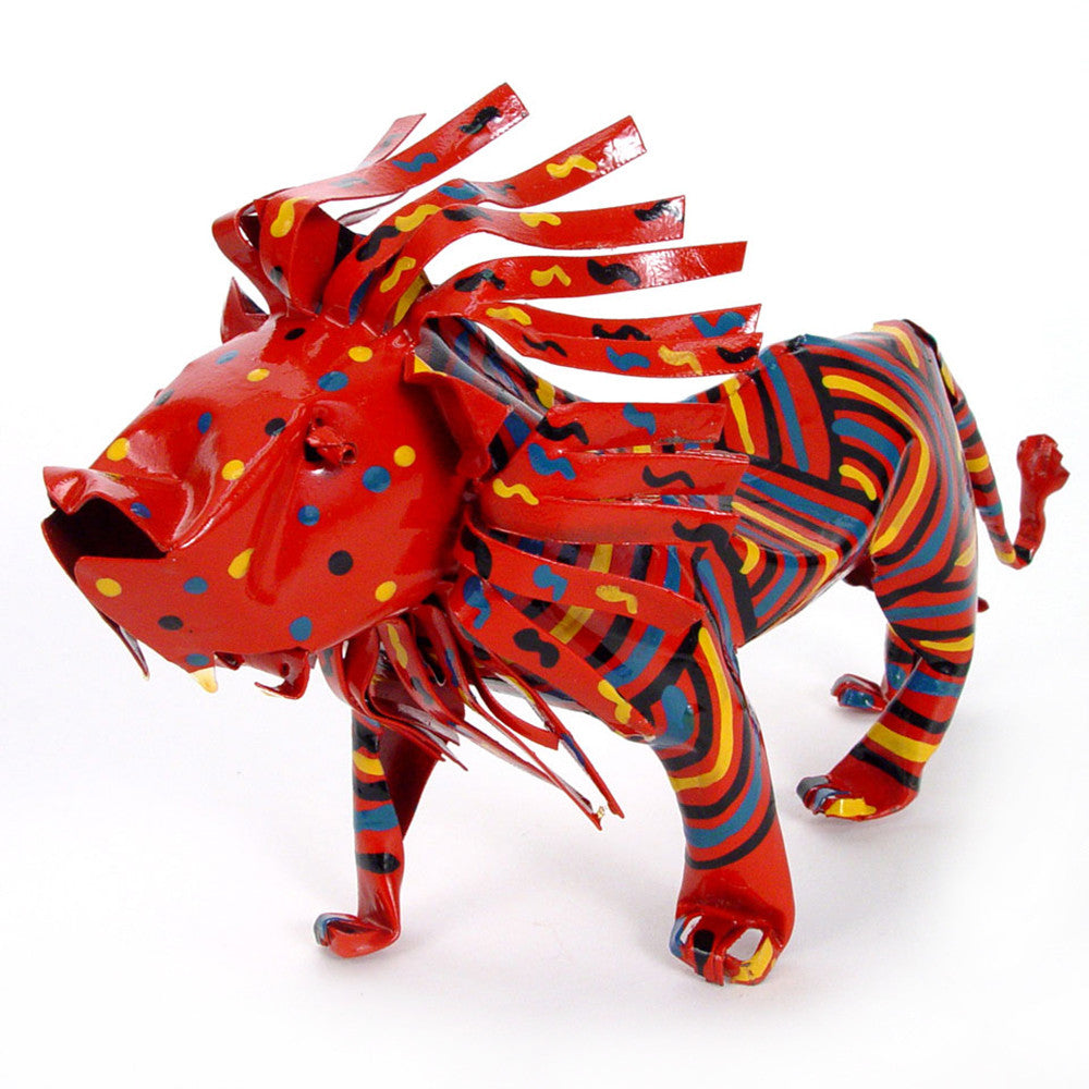 Large Tin Lion by Mbare Ltd - main product image for Resin Society