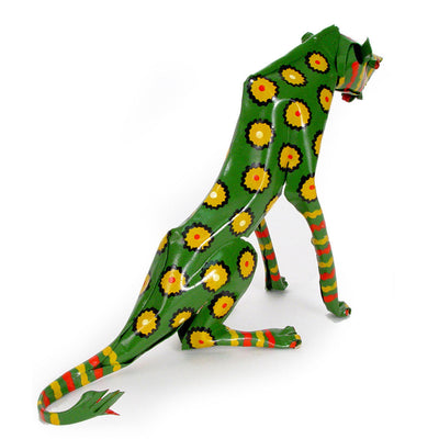 Large Tin Sitting Cheetah by Mbare Ltd - product image 2 for Resin Society