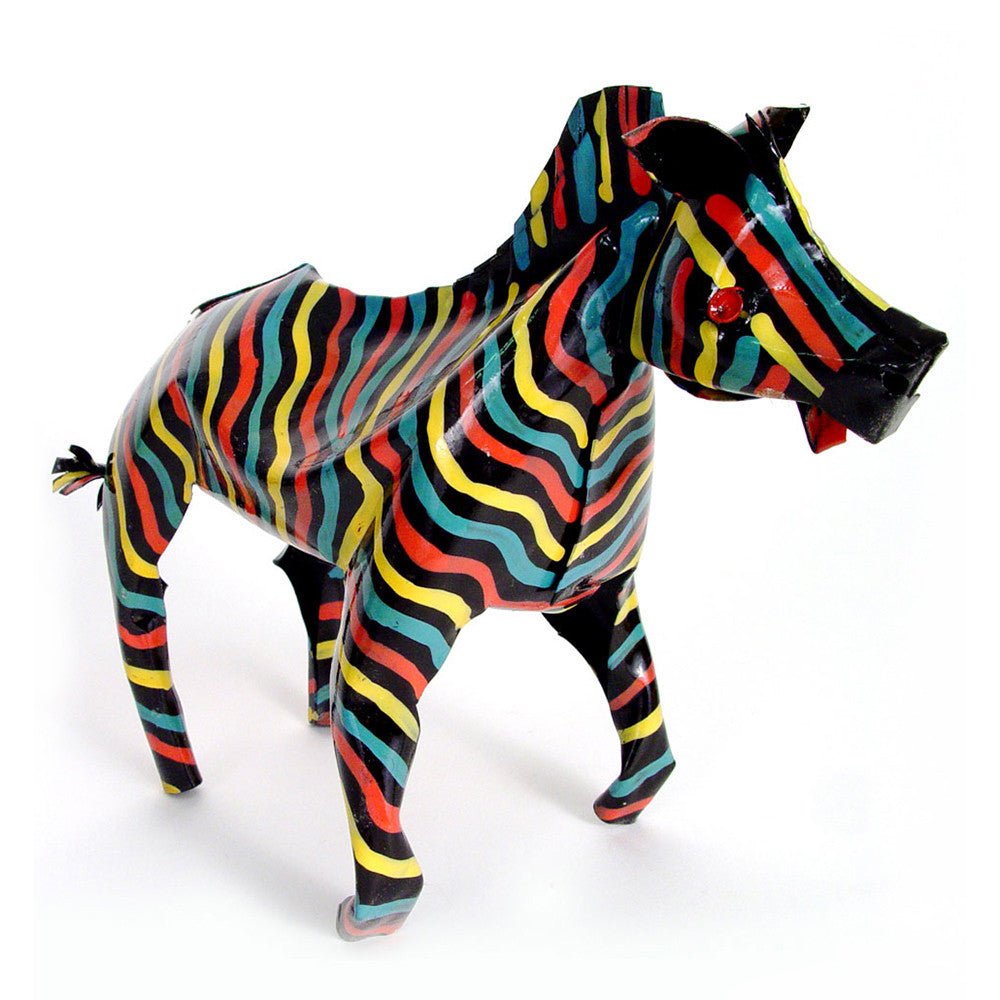 Large Tin Zebra by Mbare Ltd - main product image for Resin Society