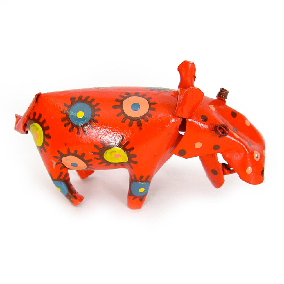 Small Tin Hippo by Mbare Ltd - product image 3 for Resin Society