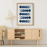 Sylvie Moon Phases Framed Canvas by kateandlaurel - product image 11 for Resin Society