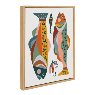 Sylvie Gone Fishing Framed Canvas by Rachel Lee of My Dream Wall