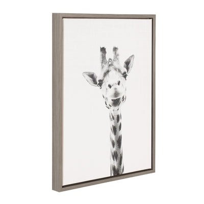 Sylvie Giraffe Framed Canvas by Simon Te of Tai Prints by kateandlaurel - product image 18 for Resin Society