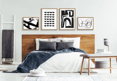 Sylvie Modern Abstract Framed Canvas Set by kateandlaurel - product image 4 for Resin Society