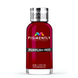 Purplish Red Liquid Epoxy Dye bottle and color samples
