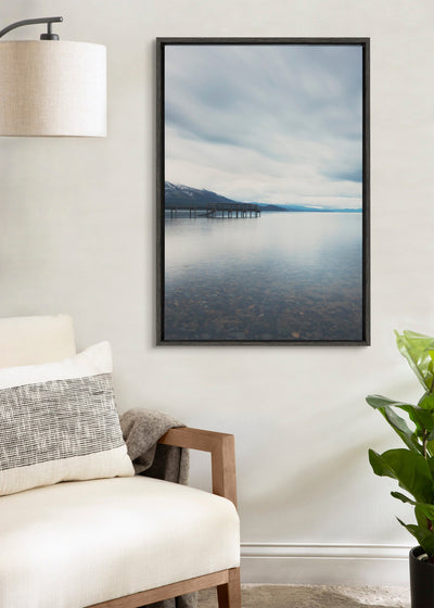 Sylvie Lake Tahoe Reflections Framed Canvas by Laura Evans by kateandlaurel - product image 7 for Resin Society