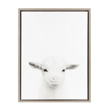 Sylvie Baby Goat Framed Canvas by Simon Te Tai by kateandlaurel - main product image for Resin Society