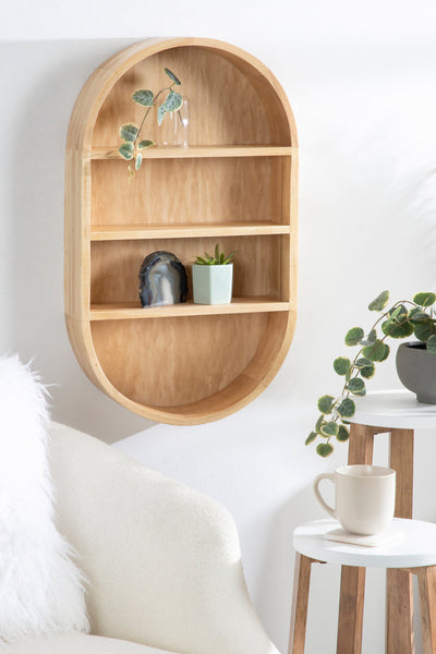 Hutton Wood Capsule Wall Shelf by kateandlaurel - product image 9 for Resin Society