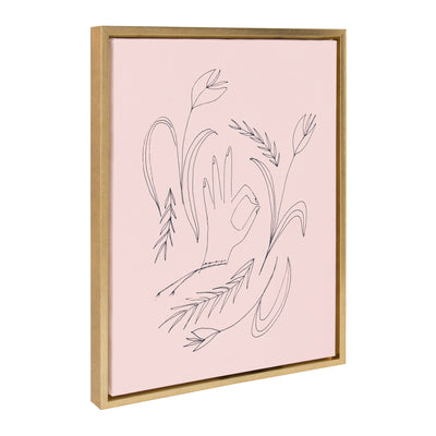 Sylvie We Are All OK Framed Canvas by kateandlaurel - product image 2 for Resin Society