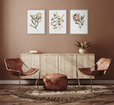 Sylvie Wild Banksia Wild Salvia and Wild King Protea Framed Canvas by kateandlaurel - product image 4 for Resin Society