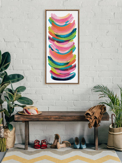 Sylvie Bright Abstract Framed Canvas