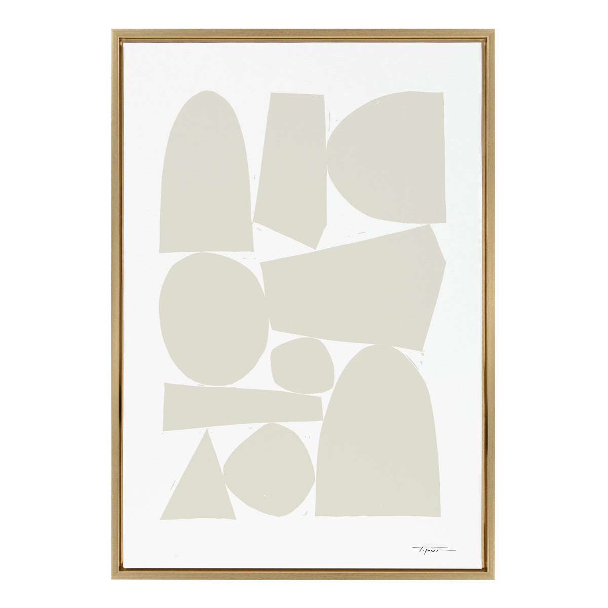 Sylvie Constructed II Neutral Framed Canvas by kateandlaurel - product image 2 for Resin Society