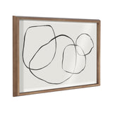 Blake 869 Going In Circles Framed Printed Glass by Teju Reval of by kateandlaurel - main product image for Resin Society