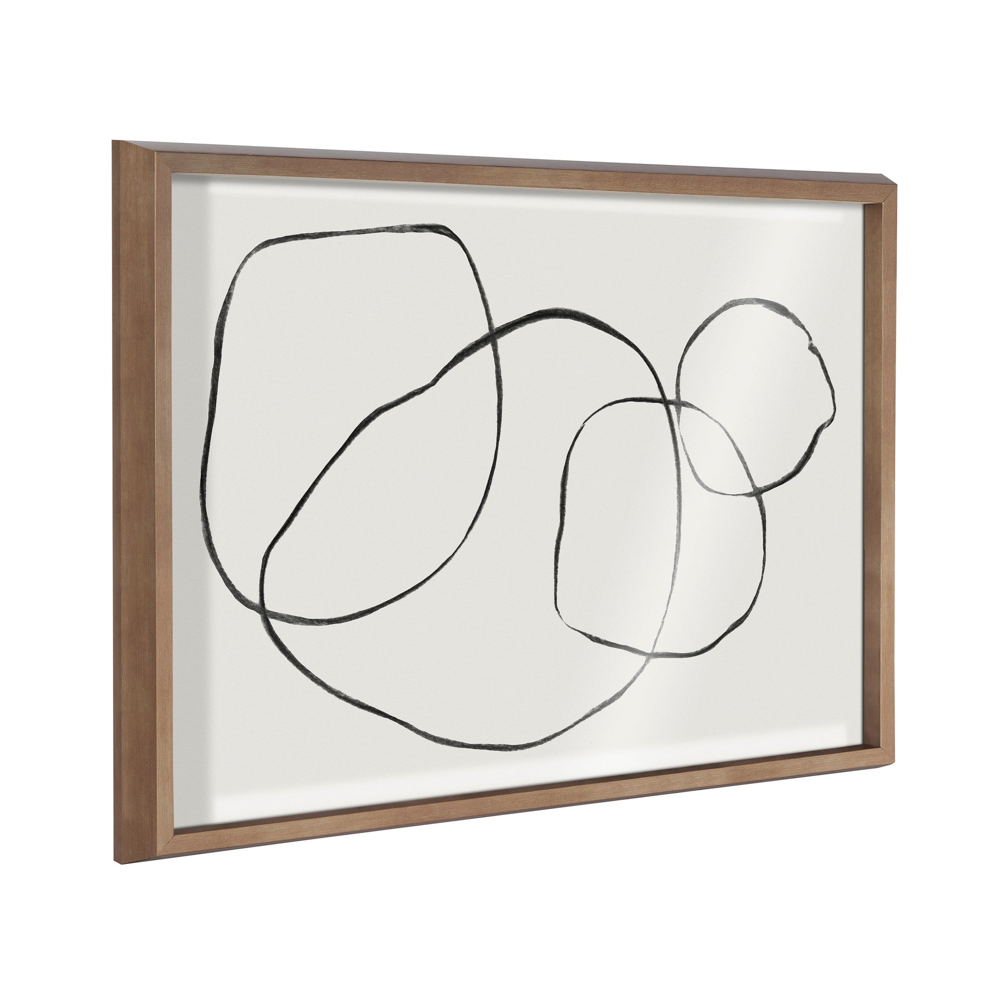 Blake 869 Going In Circles Framed Printed Glass by Teju Reval of by kateandlaurel - main product image for Resin Society