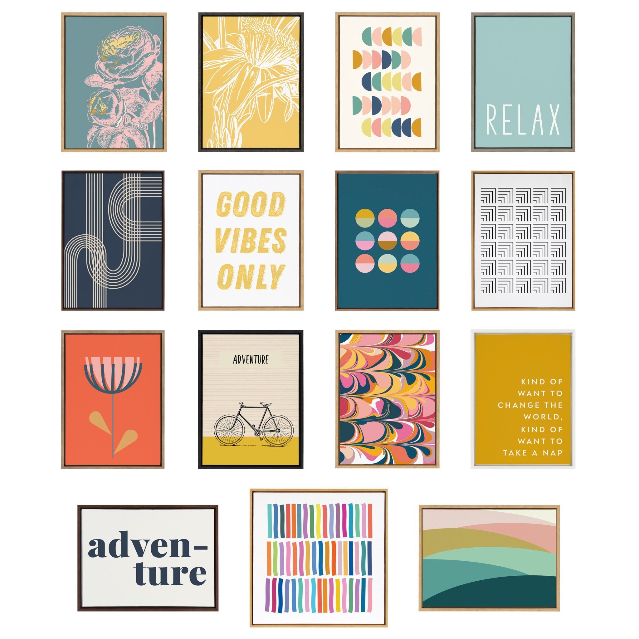 Sylvie Wanderlust Framed Canvas by Apricot and Birch